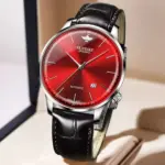 reloj con correa de cuero genuino para hombre, reloj de pulsera mecánico automático con movimiento suizo importado Original, ultrafino y luminoso 4 reloj con correa de cuero genuino para hombre, reloj de pulsera mecánico automático con movimiento suizo importado Original, ultrafino y luminoso 4