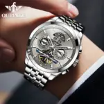 reloj mecánico automático para hombre, cronógrafo de pulsera multifunción, de lujo, clásico, de negocios, luminoso, Original, nuevo 4 reloj mecánico automático para hombre, cronógrafo de pulsera multifunción, de lujo, clásico, de negocios, luminoso, Original, nuevo 4