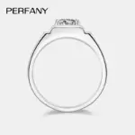 Anillo de moissanita para hombre, 0,5/1CT, plata pura S925, diseño esmerilado, anillo de boda de diamante eterno, joyería de lujo 5 Anillo de moissanita para hombre, 0,5/1CT, plata pura S925, diseño esmerilado, anillo de boda de diamante eterno, joyería de lujo 5
