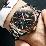 marca de tungsteno reloj mecánico automático hombre de lujo 5ATM luminoso impermeable calendario fase lunar reloj masculino 3238 3 marca de tungsteno reloj mecánico automático hombre de lujo 5ATM luminoso impermeable calendario fase lunar reloj masculino 3238 3