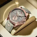 Reloj para hombre, reloj de pulsera deportivo de lujo para hombre, resistente al agua, Cuero Luminoso, relojes de cuarzo con fecha, caja para hombre 4