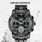 relojes mecánicos a la moda para hombre, pulsera automática de lujo, informal, de negocios, resistente al agua, luminoso, 2024 5