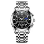 POEDAGAR-reloj deportivo de lujo para hombre, cronógrafo de cuarzo, resistente al agua, color oro rosa, 2021 7 POEDAGAR-reloj deportivo de lujo para hombre, cronógrafo de cuarzo, resistente al agua, color oro rosa, 2021 7