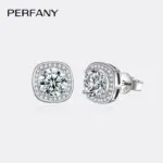 Pendientes de moissanita de 0,5-2 quilates para mujer, pendientes cuadrados de plata pura S925, joyería de lujo para boda con diamantes de laboratorio 4 Pendientes de moissanita de 0,5-2 quilates para mujer, pendientes cuadrados de plata pura S925, joyería de lujo para boda con diamantes de laboratorio 4