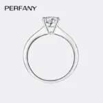 Anillo de compromiso de moissanita para mujer, 0,5/1/2CT, plata pura S925, joyería de boda de diamante con certificado GRA clásico de cuatro garras 5 Anillo de compromiso de moissanita para mujer, 0,5/1/2CT, plata pura S925, joyería de boda de diamante con certificado GRA clásico de cuatro garras 5