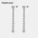 1,18 CT pendiente de gota de moissanita completo para mujer S925 plata pura laboratorio cultivar diamante joyería de diseño avanzado de moda 1 1,18 CT pendiente de gota de moissanita completo para mujer S925 plata pura laboratorio cultivar diamante joyería de diseño avanzado de moda 1