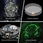 reloj automático para hombre, movimiento mecánico, relojes de pulsera de marca de lujo, esqueleto, calendario de cuerda automática, semana luminosa 3249 6 reloj automático para hombre, movimiento mecánico, relojes de pulsera de marca de lujo, esqueleto, calendario de cuerda automática, semana luminosa 3249 6