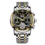 Reloj de negocios reloj Tourbillon mecánico automático para hombre, relojes deportivos de acero inoxidable a la moda de lujo, reloj Masculino 1