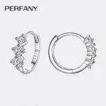 pendientes de moissanita para mujer, S925 plata pura, temperamento de diamante de laboratorio, joyería de boda de moda, 0,72 CT 4 pendientes de moissanita para mujer, S925 plata pura, temperamento de diamante de laboratorio, joyería de boda de moda, 0,72 CT 4