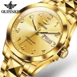 Relojes de pulsera para hombre, movimiento automático, espejo de zafiro, correa de acero de tungsteno, calendario luminoso de lujo, reloj de mano para hombre 3228 1 Relojes de pulsera para hombre, movimiento automático, espejo de zafiro, correa de acero de tungsteno, calendario luminoso de lujo, reloj de mano para hombre 3228 1