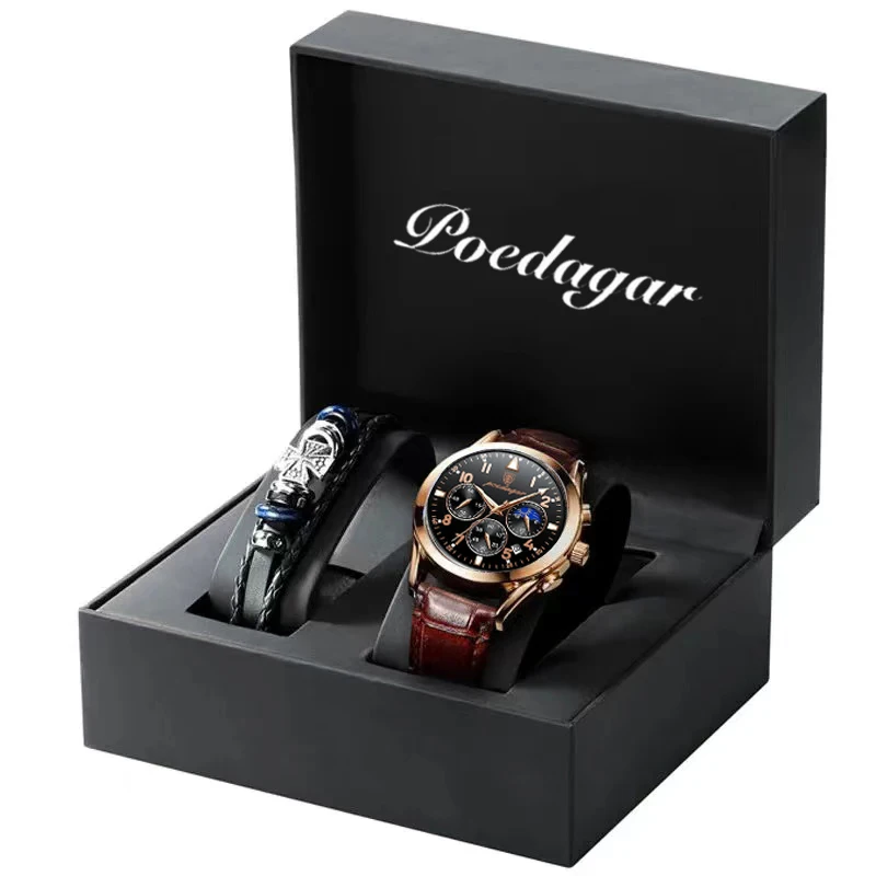 relojes para hombre, de cuero de moda, resistente al agua, parte superior luminosa, de lujo, de cuarzo, Masculino, 2025 1 relojes para hombre, de cuero de moda, resistente al agua, parte superior luminosa, de lujo, de cuarzo, Masculino, 2025 1