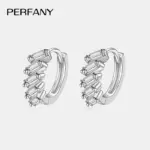pendientes de aro de moissanita con corte de Esmeralda de 1,5 quilates, joyería de lujo para boda, 100% de plata pura, diamante de laboratorio 1 pendientes de aro de moissanita con corte de Esmeralda de 1,5 quilates, joyería de lujo para boda, 100% de plata pura, diamante de laboratorio 1