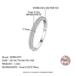 anillo de moissanita para mujer S925 plata pura laboratorio doble fila diamante boda eterna joyería de alta gama 3 anillo de moissanita para mujer S925 plata pura laboratorio doble fila diamante boda eterna joyería de alta gama 3