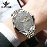 Reloj Automático de marca para hombre, correa mecánica de acero de tungsteno, esfera giratoria, resistente al agua, calendario Dual, semana luminosa de negocios 3 Reloj Automático de marca para hombre, correa mecánica de acero de tungsteno, esfera giratoria, resistente al agua, calendario Dual, semana luminosa de negocios 3