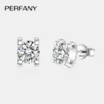 Pendientes de moissanita de 0,3-1CT para mujer, plata pura S925, cabeza de toro clásica, diamante de laboratorio, joyería de lujo para boda 4 Pendientes de moissanita de 0,3-1CT para mujer, plata pura S925, cabeza de toro clásica, diamante de laboratorio, joyería de lujo para boda 4