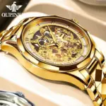 OUPINKE-Reloj de pulsera mecánico automático para hombre, cronógrafo de acero de tungsteno con espejo de zafiro, marca superior de lujo 2 OUPINKE-Reloj de pulsera mecánico automático para hombre, cronógrafo de acero de tungsteno con espejo de zafiro, marca superior de lujo 2