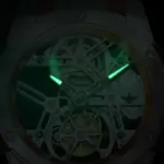 Real Tourbillon Reloj hombres marca automática mecánica hueco Original impermeable silicona luminosa zafiro Reloj Hombres 6
