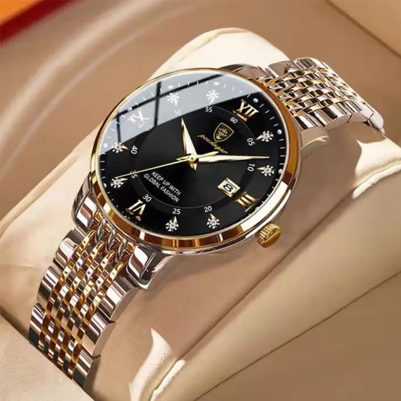 relojes de lujo de cuarzo para mujer, reloj de pulsera resistente al agua con fecha luminosa, inoxidable, regalo para novia 1 relojes de lujo de cuarzo para mujer, reloj de pulsera resistente al agua con fecha luminosa, inoxidable, regalo para novia 1