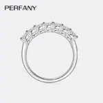 Anillo de moissanita de 3mm para mujer, plata pura S925, anillo apilable de diamante eterno, joyería de moda para boda 5