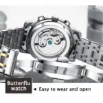 Reloj de negocios reloj Tourbillon mecánico automático para hombre, relojes deportivos de acero inoxidable a la moda de lujo, reloj Masculino 4