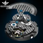 Reloj de pulsera para hombre, accesorio Masculino con mecanismo automático de Tourbillon, cristal de zafiro, calendario perpetuo, marca de lujo 5
