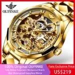 OUPINKE-Reloj de pulsera mecánico automático para hombre, cronógrafo de acero de tungsteno con espejo de zafiro, marca superior de lujo 1 OUPINKE-Reloj de pulsera mecánico automático para hombre, cronógrafo de acero de tungsteno con espejo de zafiro, marca superior de lujo 1