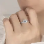 Anillo de moissanita de 1 quilate para mujer, chapado en plata pura S925, oro blanco de 18 quilates, diamante de laboratorio, joyería de boda eterna 2 Anillo de moissanita de 1 quilate para mujer, chapado en plata pura S925, oro blanco de 18 quilates, diamante de laboratorio, joyería de boda eterna 2
