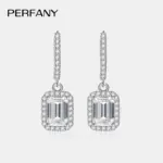 pendientes de moissanita con corte de Esmeralda radiante para mujer, plata pura S925, diamantes cultivados en laboratorio, joyería de boda de lujo 4 pendientes de moissanita con corte de Esmeralda radiante para mujer, plata pura S925, diamantes cultivados en laboratorio, joyería de boda de lujo 4