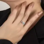 Anillo de compromiso de moissanita para mujer, 0,5/1/2CT, plata pura S925, joyería de boda de diamante con certificado GRA clásico de cuatro garras 2 Anillo de compromiso de moissanita para mujer, 0,5/1/2CT, plata pura S925, joyería de boda de diamante con certificado GRA clásico de cuatro garras 2