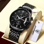 Reloj POEDAGAR, nuevo reloj de moda para hombre, resistente al agua, luminoso, con fecha, relojes deportivos, reloj de pulsera de cuarzo de lujo para hombre, reloj de lujo para hombre + caja 5