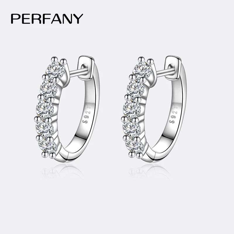 pendientes de moissanita para mujer, 1CT, plata pura S925, cultivo certificado en laboratorio, joyería de fiesta de lujo con diamantes 1 pendientes de moissanita para mujer, 1CT, plata pura S925, cultivo certificado en laboratorio, joyería de fiesta de lujo con diamantes 1