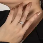 Anillo de moissanita de 0,3-2CT para mujer, plata pura S925, copo de nieve, anillo de boda de diamante de laboratorio, joyería de boda de lujo 2