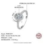 Anillo de moissanita de corte ovalado de 1/2CT para mujer, plata pura S925, brillante, certificado de laboratorio, joyería de lujo para boda 3 Anillo de moissanita de corte ovalado de 1/2CT para mujer, plata pura S925, brillante, certificado de laboratorio, joyería de lujo para boda 3