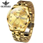 marca superior, escultura de oro Real de lujo, diseño de dragón, reloj mecánico para hombres, movimiento MIYOTA, calendario luminoso automático, semana 2