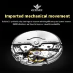 marca superior, escultura de oro Real de lujo, diseño de dragón, reloj mecánico para hombres, movimiento MIYOTA, calendario luminoso automático, semana 6