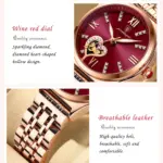 relojes para mujer, moda de oro rosa, acero inoxidable, reloj de pulsera de cuarzo resistente al agua, regalo romántico para novia 2