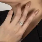 Anillo de moissanita de corte ovalado de 1/2CT para mujer, plata pura S925, brillante, certificado de laboratorio, joyería de lujo para boda 2 Anillo de moissanita de corte ovalado de 1/2CT para mujer, plata pura S925, brillante, certificado de laboratorio, joyería de lujo para boda 2