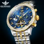 Reloj de pulsera para hombre, accesorio Masculino con mecanismo automático de Tourbillon, cristal de zafiro, calendario perpetuo, marca de lujo 2