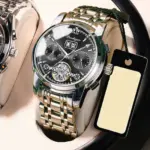 Reloj de negocios reloj Tourbillon mecánico automático para hombre, relojes deportivos de acero inoxidable a la moda de lujo, reloj Masculino 2