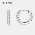 1.8CT todos los pendientes de moissanita para mujer S925 plata pura GRA certificado diamante temperamento joyería para fiesta y boda 5