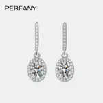 pendientes de gota de moissanita de corte ovalado de 1CT para mujer, plata pura S925, diamantes cultivados de laboratorio, joyería de boda de lujo 5 pendientes de gota de moissanita de corte ovalado de 1CT para mujer, plata pura S925, diamantes cultivados de laboratorio, joyería de boda de lujo 5