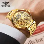 OUPINKE-Reloj de pulsera mecánico automático para hombre, cronógrafo de acero de tungsteno con espejo de zafiro, marca superior de lujo 5 OUPINKE-Reloj de pulsera mecánico automático para hombre, cronógrafo de acero de tungsteno con espejo de zafiro, marca superior de lujo 5