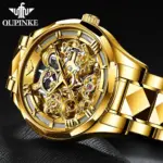 OUPINKE-Reloj de pulsera mecánico automático para hombre, cronógrafo de acero de tungsteno con espejo de zafiro, marca superior de lujo 4 OUPINKE-Reloj de pulsera mecánico automático para hombre, cronógrafo de acero de tungsteno con espejo de zafiro, marca superior de lujo 4