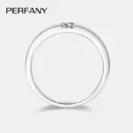 Anillo de moissanita de corte cuadrado de princesa de 0,3 quilates para hombres y mujeres, joyería de boda de pareja de diamantes de laboratorio de plata pura S925 5