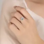 Anillo de moissanita de 1-5CT para mujer, plata pura S925, clásico, seis garras, diamante de laboratorio, certificado GRA, joyería de boda 2