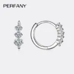 pendientes de moissanita para mujer, S925 plata pura, temperamento de diamante de laboratorio, joyería de boda de moda, 0,72 CT 5 pendientes de moissanita para mujer, S925 plata pura, temperamento de diamante de laboratorio, joyería de boda de moda, 0,72 CT 5