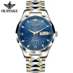 Reloj Automático de marca para hombre, correa mecánica de acero de tungsteno, esfera giratoria, resistente al agua, calendario Dual, semana luminosa de negocios 2 Reloj Automático de marca para hombre, correa mecánica de acero de tungsteno, esfera giratoria, resistente al agua, calendario Dual, semana luminosa de negocios 2
