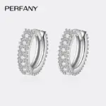 Pendientes de moissanita de 0,14 quilates para mujer, plata pura S925, diamantes cultivados en laboratorio, joyería de boda a la moda, regalos de fiesta 1 Pendientes de moissanita de 0,14 quilates para mujer, plata pura S925, diamantes cultivados en laboratorio, joyería de boda a la moda, regalos de fiesta 1