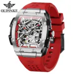 Reloj Automático para hombre, cronógrafo mecánico luminoso, movimiento ahuecado Original, zafiro, esfera de segunda esfera independiente, Tonneau 1 Reloj Automático para hombre, cronógrafo mecánico luminoso, movimiento ahuecado Original, zafiro, esfera de segunda esfera independiente, Tonneau 1