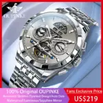 reloj mecánico automático para hombre, cronógrafo de pulsera multifunción, de lujo, clásico, de negocios, luminoso, Original, nuevo 1 reloj mecánico automático para hombre, cronógrafo de pulsera multifunción, de lujo, clásico, de negocios, luminoso, Original, nuevo 1